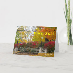 Carte de note - automne de l'Iowa
