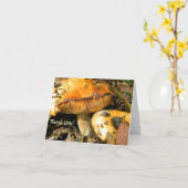 Carte de note aux champignons sauvages (Fleur jaune)