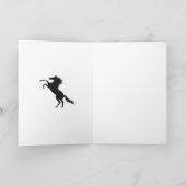 Carte de note avec cheval spirituel (Intérieur)