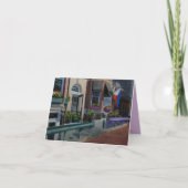 Carte de note avec motif violet (Devant)