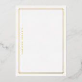 Carte de note avec nom argent or véritable feuille (Recto)