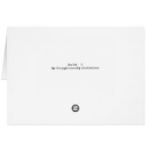 Carte de note avec Planet Mars (Dos Horizontal)