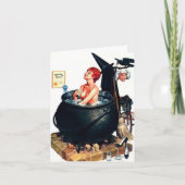 Carte de note "Baignade dans une cauldron" de styl (Devant)