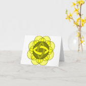 Carte de note "Balancing Solar Plexus Chakra" (Fleur jaune)
