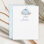 Carte de note bébé petite citrouille