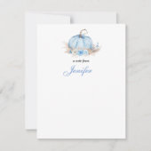 Carte de note bébé petite citrouille (Devant)