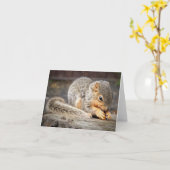 Carte de note Bebe Squirel (Fleur jaune)