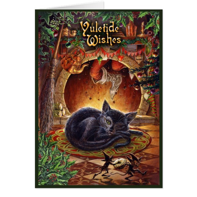 Carte de note : Bénédiction de Yule (Devant)