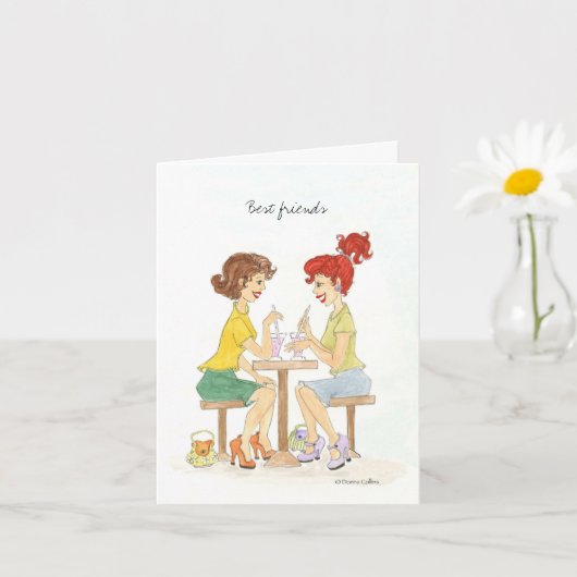 Carte de note Best Friends (Petite plante)
