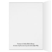 Carte de note blanche Adele Portrait Gustav Klimt (Intérieur (Gauche))