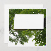 Carte de note blanche Arbre de vie personnalisable (Devant / Derrière)