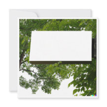 Carte de note blanche Arbre de vie personnalisable