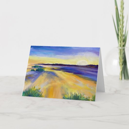 Carte de note blanche "Coup de soleil" (Devant)