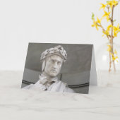 Carte de note blanche Dante Alighieri (Fleur jaune)