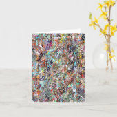 Carte de note blanche d'ardoise (Fleur jaune)