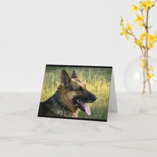 Carte de note blanche de Chien de Chien de Chien d (Fleur jaune)