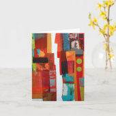 Carte de note blanche de deuxième étage (Fleur jaune)