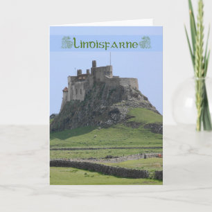 Carte de note blanche de Lindisfarne l'île sainte