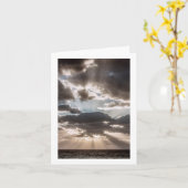 Carte de note blanche des rayons de soleil d'inspi (Fleur jaune)