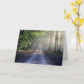 Carte de note blanche d'inspiration Hope (Fleur jaune)