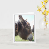 Carte de note blanche Donkey (Fleur jaune)