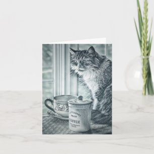 Carte de note blanche du café du dimanche