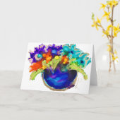 Carte de note blanche du souvenir d'amour (Fleur jaune)