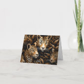 Carte de note blanche Exotic Jungle Cheetah (Dos)