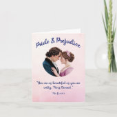 Carte de note blanche Fierté et Préjudice (Devant)