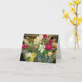 Carte de note blanche Fleurs de ressort (Fleur jaune)
