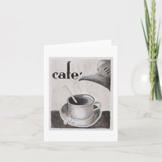 Carte de note blanche Little Cafecito (Devant)