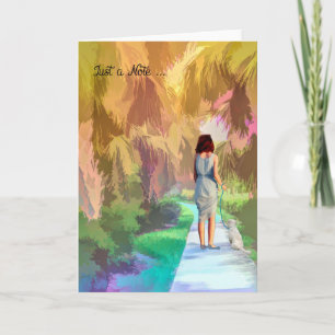 Carte de note blanche, Marcher le chien