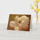 Carte de note blanche molle (Fleur jaune)