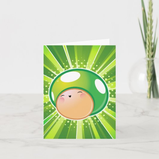 Carte de note blanche pour champignons extra-vie (Devant)