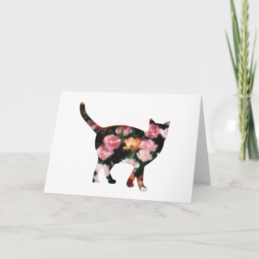 Carte de note blanche pour chat Tulip (Devant)