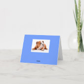 Carte de note blanche pour Chien Chien à Chien à C (Dos)