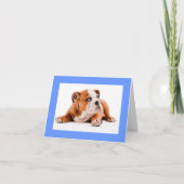 Carte de note blanche pour Chien Chien à Chien à C (Devant)