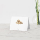 Carte de note blanche pour Chien Chien Chien Chien (Dos)