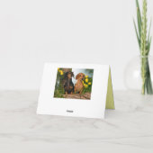 Carte de note blanche pour Chien Chien Chien Chien (Dos)