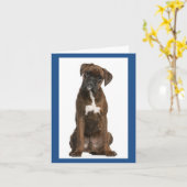 Carte de note blanche pour chien de boîte (Fleur jaune)