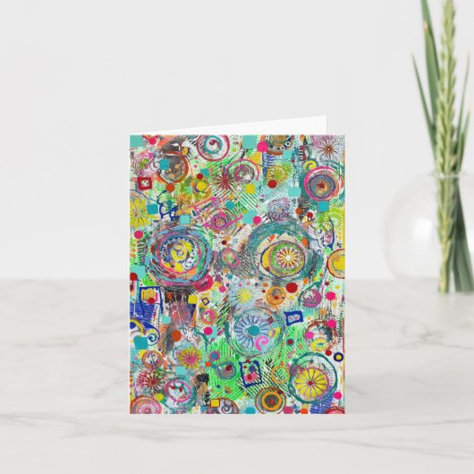 Carte de note blanche pour la partie dans une boît (Devant)