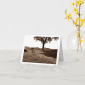 Carte de note blanche pour tambour blanc de planch (Fleur jaune)