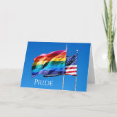 Carte de note blanche "Pride" (Devant)