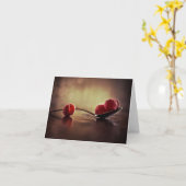 Carte de note blanche Raspberry Sunrise (Fleur jaune)