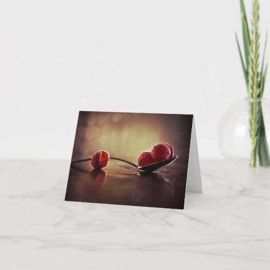 Carte de note blanche Raspberry Sunrise (Devant)