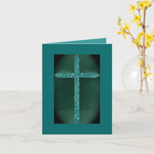 Carte de note blanche religieuse (Fleur jaune)