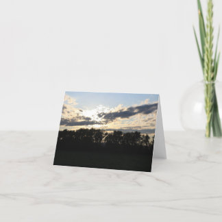 Carte de note blanche Sunrise