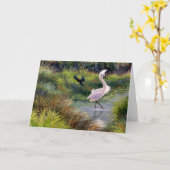 Carte de note blanche "Territoire de la poche" (Fleur jaune)