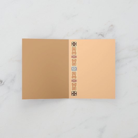 Carte de note bleue Brown (Intérieur)