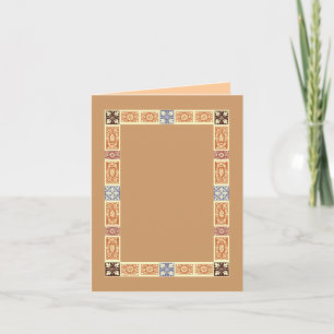 Carte de note bleue Brown
